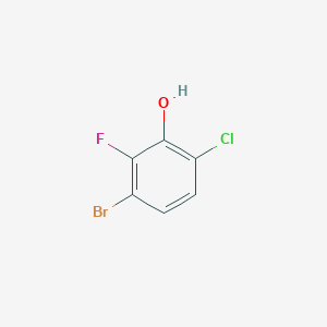 molecular formula C6H3BrClFO B1375324 3-Bromo-6-chloro-2-fluorophenol CAS No. 943830-14-6