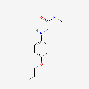 molecular formula C13H20N2O2 B13753258 N,N-dimethyl-2-(4-propoxyanilino)acetamide CAS No. 107618-51-9