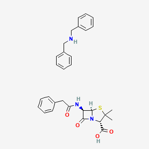 molecular formula C30H33N3O4S B13753261 Dibenzylamine penicillin G CAS No. 7173-27-5