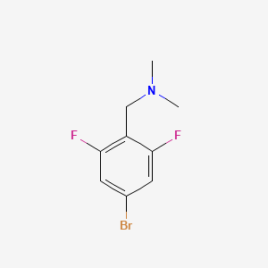 molecular formula C9H10BrF2N B1375334 1-(4-bromo-2,6-difluorophenyl)-N,N-dimethylmethanamine CAS No. 1247006-25-2