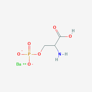 molecular formula C3H6BaNO6P B13753350 DL-O-Phosphoserine barium salt 
