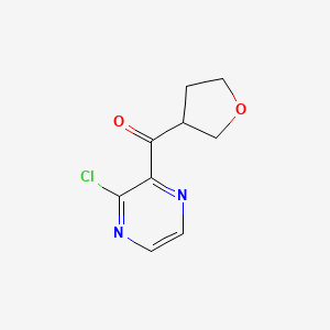 molecular formula C9H9ClN2O2 B13753386 (3-Chloropyrazin-2-yl)(tetrahydrofuran-3-yl)methanone CAS No. 1184920-31-7