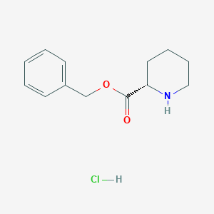 molecular formula C13H18ClNO2 B1375343 (S)-Benzyl piperidine-2-carboxylate hydrochloride CAS No. 149201-79-6