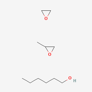 molecular formula C11H24O3 B13753447 Hexan-1-ol;2-methyloxirane;oxirane CAS No. 52232-09-4