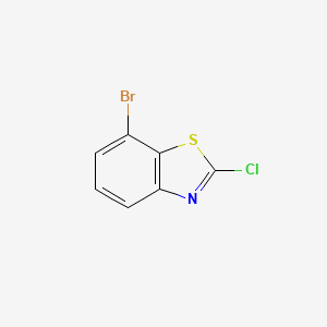 molecular formula C7H3BrClNS B1375345 7-Bromo-2-chlorobenzo[D]thiazole CAS No. 1188227-29-3