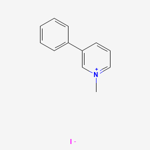 molecular formula C12H12IN B13753457 1-Methyl-3-phenylpyridinium iodide CAS No. 60684-91-5
