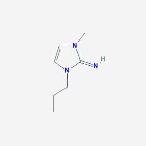 molecular formula C7H13N3 B13753486 1-Methyl-3-propyl-1H-imidazol-2(3H)-imine 