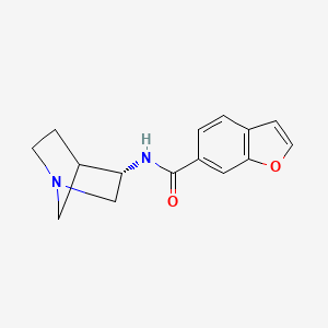 molecular formula C15H16N2O2 B13753488 N-[(3S)-1-azabicyclo[2.2.1]heptan-3-yl]-1-benzofuran-6-carboxamide 