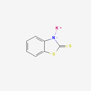 molecular formula C7H4KNS2 B13753490 Potassium 2-mercaptobenzothiazole CAS No. 7778-70-3