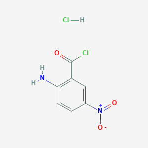 molecular formula C7H6Cl2N2O3 B13753491 2-Amino-5-nitrobenzoyl chloride monohydrochloride 
