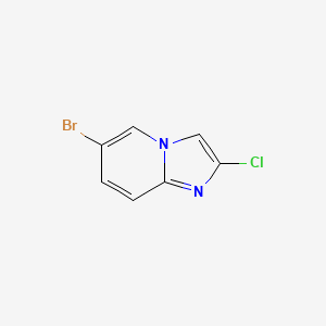 molecular formula C7H4BrClN2 B1375350 6-溴-2-氯咪唑并[1,2-A]吡啶 CAS No. 851916-84-2