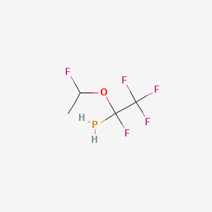 molecular formula C4H6F5OP B13753505 Pentafluoro[1,1'-oxybis[ethane]]phosphorus 