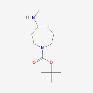 molecular formula C12H24N2O2 B1375351 叔丁基4-(甲基氨基)氮杂环戊烷-1-羧酸酯 CAS No. 878630-92-3