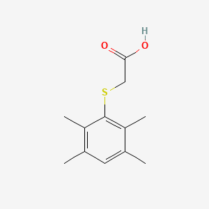 molecular formula C12H16O2S B13753529 Acetic acid, ((2,3,5,6-tetramethylphenyl)thio)- CAS No. 72462-81-8