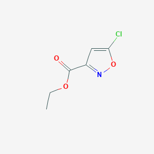 molecular formula C6H6ClNO3 B1375355 Ethyl 5-chloroisoxazole-3-carboxylate CAS No. 343566-56-3