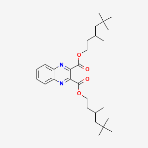 molecular formula C28H42N2O4 B13753577 Bis(3,5,5-trimethylhexyl) quinoxaline-2,3-dicarboxylate CAS No. 58772-18-2