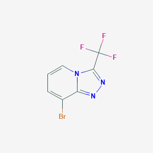 molecular formula C7H3BrF3N3 B1375361 8-Bromo-3-(trifluoromethyl)-[1,2,4]triazolo[4,3-a]pyridine CAS No. 1379344-24-7
