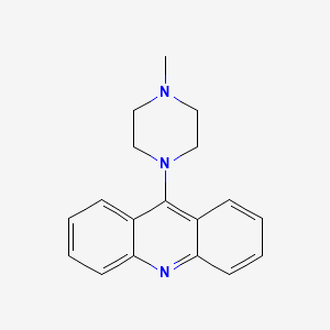molecular formula C18H19N3 B13753625 Acridine, 9-(4-methyl-1-piperazinyl)- CAS No. 113106-18-6