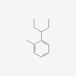 molecular formula C12H18 B13753644 1-Methyl-2-(1-ethylpropyl)benzene CAS No. 54410-74-1