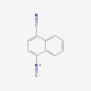 molecular formula C12H6N2 B13753645 1-Cyano-4-isocyanonaphthalene CAS No. 730964-88-2