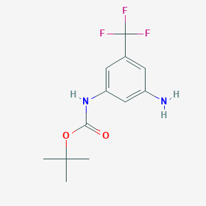 (3-Amino-5-trifluoromethyl-phenyl)-carbamic acid tert-butyl ester