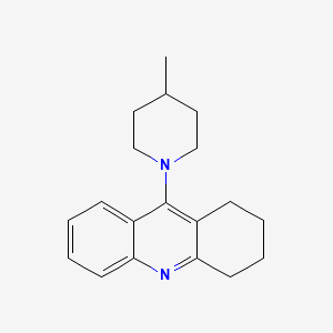 molecular formula C19H24N2 B13753674 Acridine, 1,2,3,4-tetrahydro-9-(3-methyl-1-piperidinyl)- CAS No. 113106-25-5