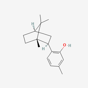 molecular formula C17H24O B13753678 exo-6-(1,7,7-Trimethylbicyclo(2.2.1)hept-2-yl)-m-cresol CAS No. 22488-23-9