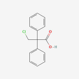 molecular formula C15H13ClO2 B13753755 3-Chloro-2,2-diphenylpropanoic acid CAS No. 25209-42-1