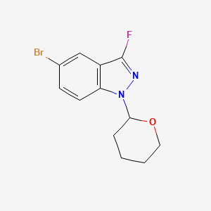 5-Bromo-3-fluoro-1-(tetrahydro-2H-pyran-2-yl)-1H-indazole