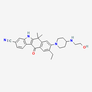 molecular formula C28H32N4O2 B1375380 Alcetinib metabolite M4 CAS No. 1256585-04-2