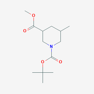 1-Tert-butyl 3-methyl 5-methylpiperidine-1,3-dicarboxylate