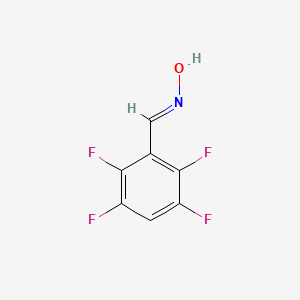 molecular formula C7H3F4NO B13753846 (NE)-N-[(2,3,5,6-tetrafluorophenyl)methylidene]hydroxylamine 