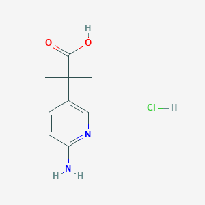 2-(6-Aminopyridin-3-yl)-2-methylpropanoic acid hydrochloride