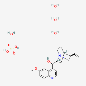 molecular formula C20H34N2O10S B13753872 Quinidine bisulfate tetrahydrate CAS No. 6151-39-9