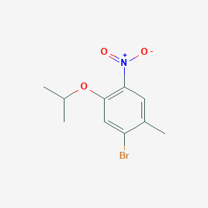 molecular formula C10H12BrNO3 B1375389 1-Bromo-5-isopropoxy-2-methyl-4-nitrobenzene CAS No. 1202858-68-1