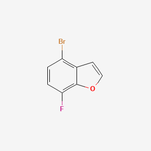 molecular formula C8H4BrFO B1375391 4-Bromo-7-fluorobenzofuran CAS No. 1194376-46-9