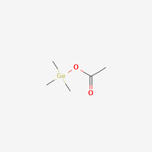 molecular formula C5H12GeO2 B13753939 Germane, acetoxytrimethyl- CAS No. 1118-13-4