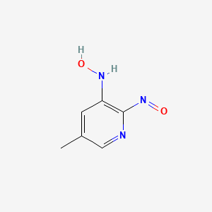 molecular formula C6H7N3O2 B13753968 N-(5-methyl-2-nitrosopyridin-3-yl)hydroxylamine CAS No. 7463-57-2