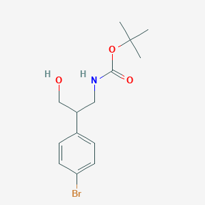 molecular formula C14H20BrNO3 B1375401 3-(Boc-amino)-2-(4-bromophenyl)-propanol CAS No. 1089131-54-3