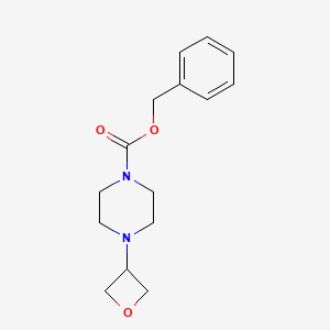 molecular formula C15H20N2O3 B1375402 Benzyl 4-(oxetan-3-yl)piperazine-1-carboxylate CAS No. 1254115-22-4