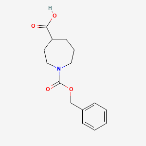 molecular formula C15H19NO4 B1375403 1-[(Benzyloxy)carbonyl]azepane-4-carboxylic acid CAS No. 1195256-01-9