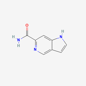 molecular formula C8H7N3O B1375405 5-Azaindole-6-carboxamide CAS No. 1427502-97-3