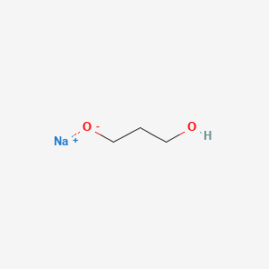 molecular formula C3H7NaO2 B13754068 Propane-1,3-diol, sodium salt CAS No. 54481-30-0