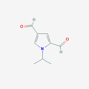 molecular formula C9H11NO2 B13754072 1-Isopropyl-1H-pyrrole-2,4-dicarbaldehyde 