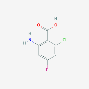 molecular formula C7H5ClFNO2 B1375408 2-Amino-6-chloro-4-fluorobenzoic acid CAS No. 940054-47-7