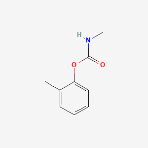molecular formula C9H11NO2 B13754097 Carbamic acid, methyl-, 2-methylphenyl ester CAS No. 1128-78-5