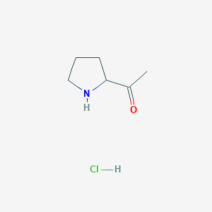 molecular formula C6H12ClNO B1375410 2-乙酰基-吡咯烷盐酸盐 CAS No. 1956365-22-2