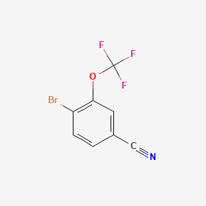 molecular formula C8H3BrF3NO B1375411 4-Bromo-3-(trifluoromethoxy)benzonitrile CAS No. 928136-78-1