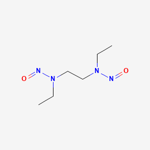 molecular formula C6H14N4O2 B13754126 Ethylenediamine, N,N'-diethyl-N,N'-dinitroso- CAS No. 7346-14-7
