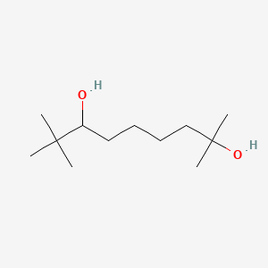 molecular formula C12H26O2 B13754131 2,8,8-Trimethylnonane-2,7-diol CAS No. 57512-45-5